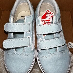 Vans Kids Sneakers - Light Blue and White